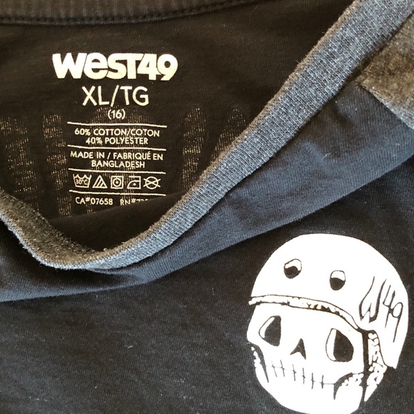 West 49 Boys XL/16 Brain Bucket Boys Tee, GUC - Picture 6 of 6